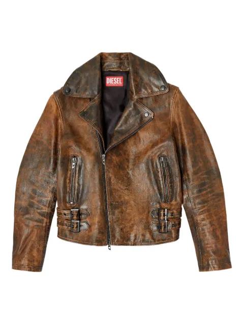 L-Eon leather jacket by DIESEL