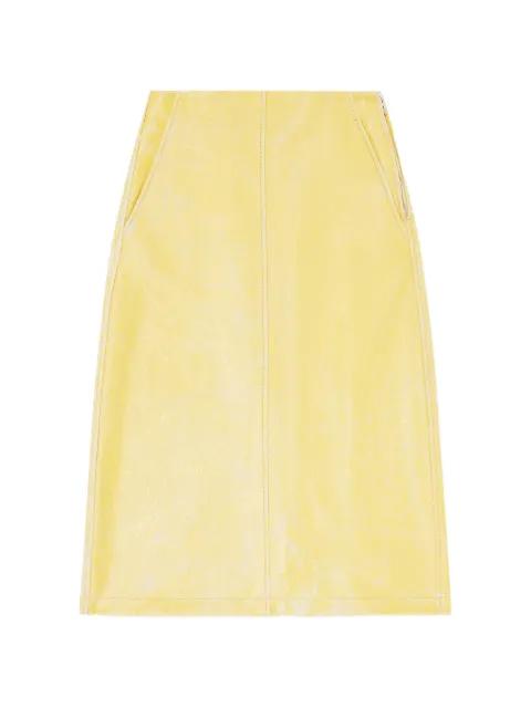L-Erina crackled pencil midi skirt by DIESEL