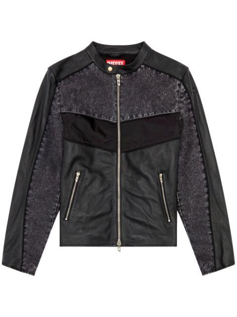 L-Leopol panelled jacket by DIESEL