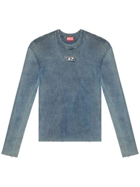 M-Anchor-A appliqué-logo ribbed top by DIESEL