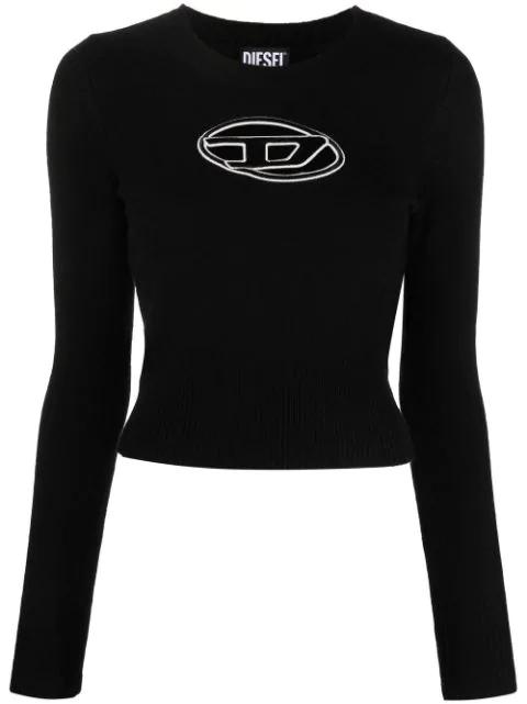 M-Areesa logo-embroidered jumper by DIESEL