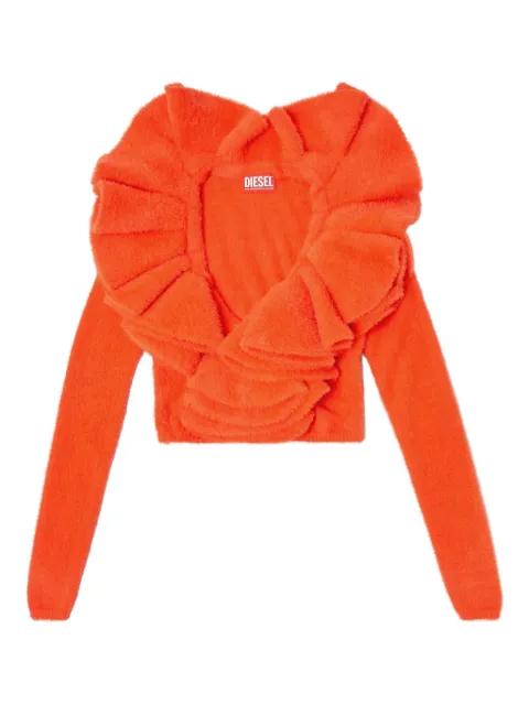 M-Inge plush ruffled cardigan by DIESEL