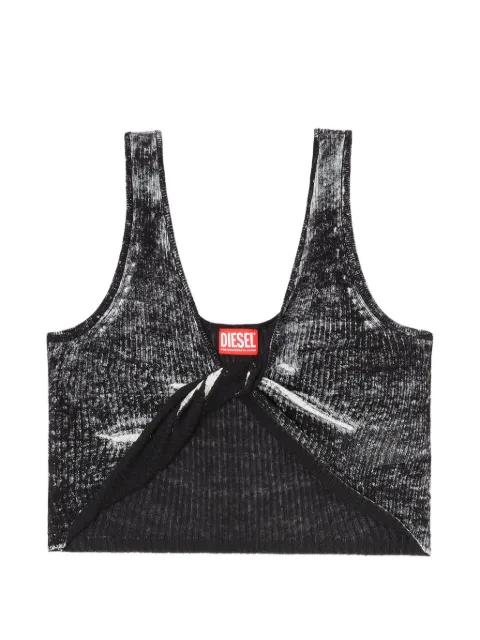 M-Lilas knotted cropped tank top by DIESEL