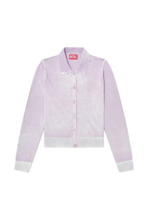 M-Loren logo-embroidered cardigan by DIESEL