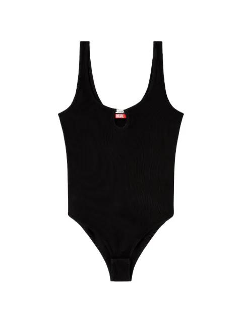 Maura Oval-D rhinestone-embellished bodysuit by DIESEL
