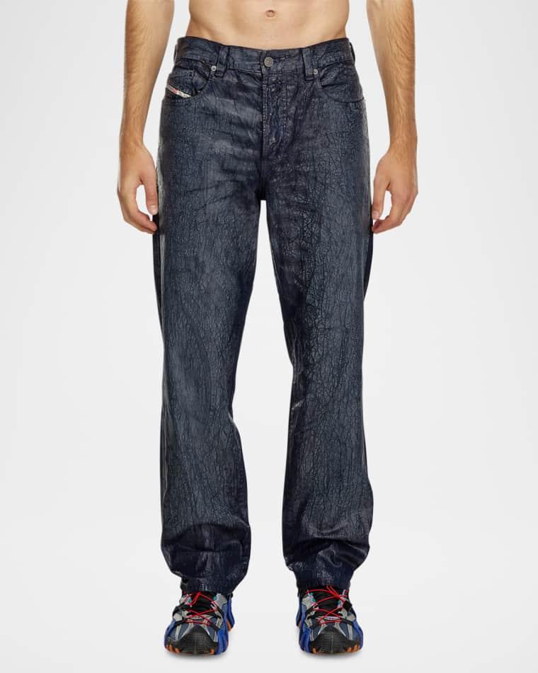 Men's Coated Loose-Fit Jeans by DIESEL