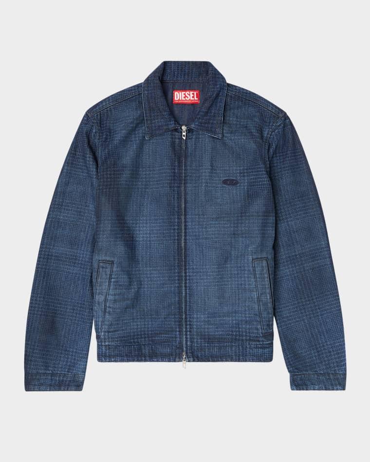 Men's D-Roheen-S Cotton & Hemp Zip Jacket by DIESEL