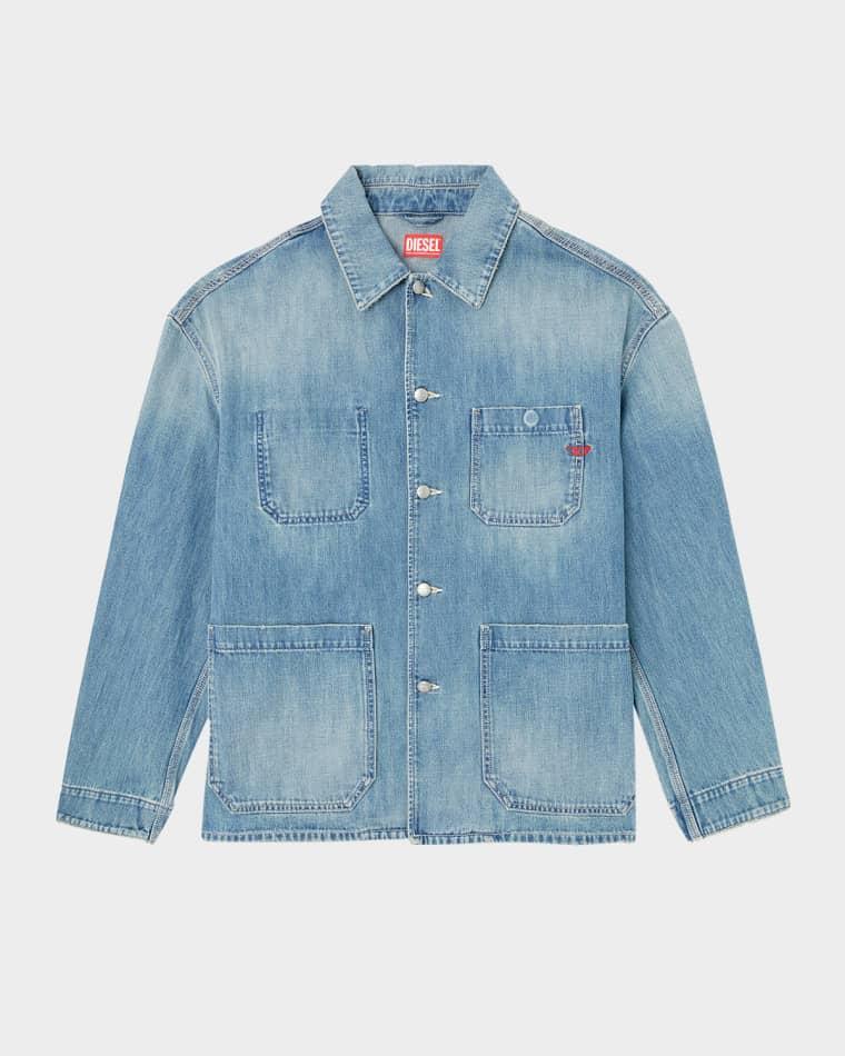 Men's D-Stack-U Four-Pocket Denim Jacket by DIESEL