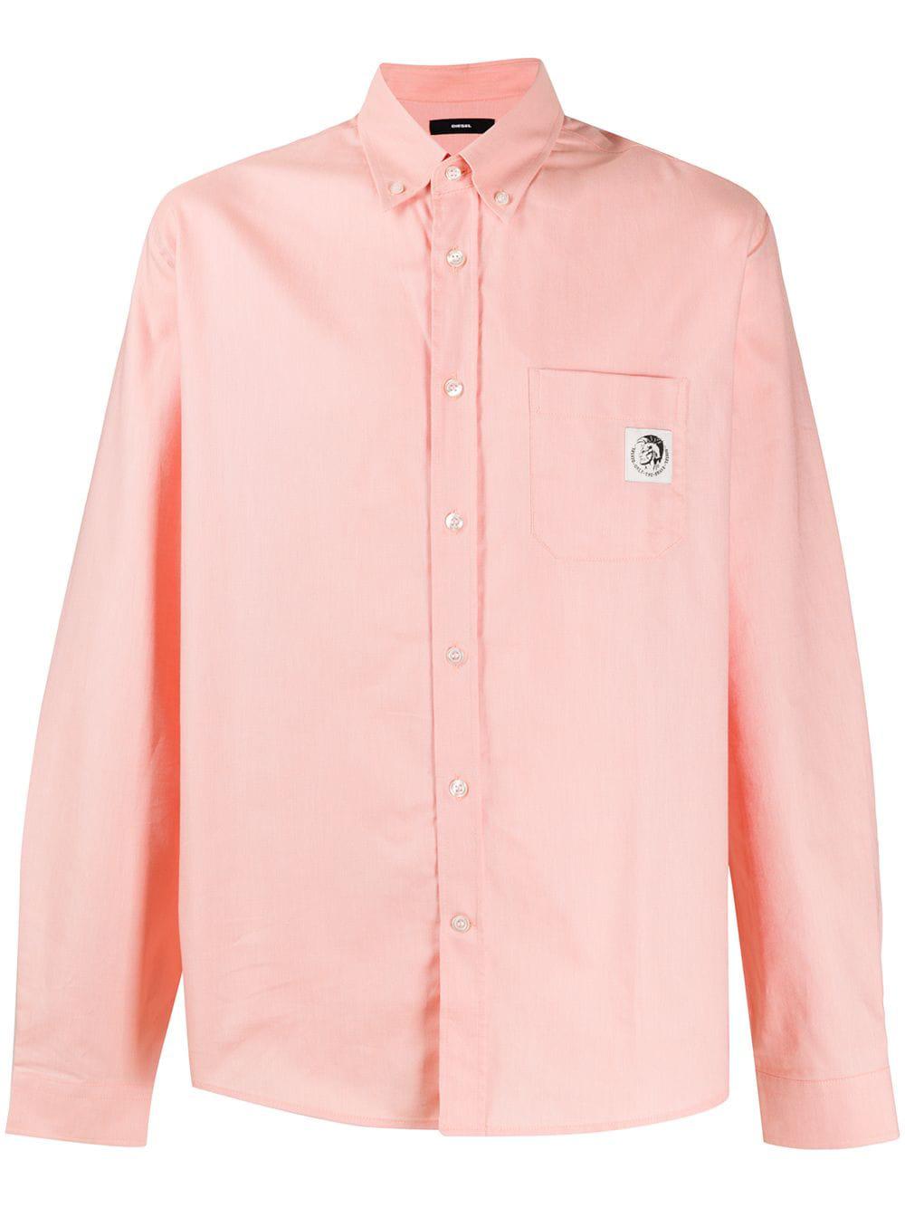 Mohawk patch oxford shirt by DIESEL