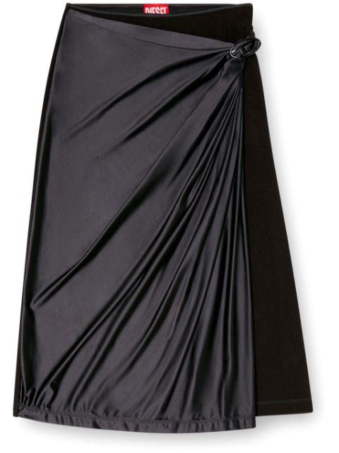 O-Silv midi skirt by DIESEL