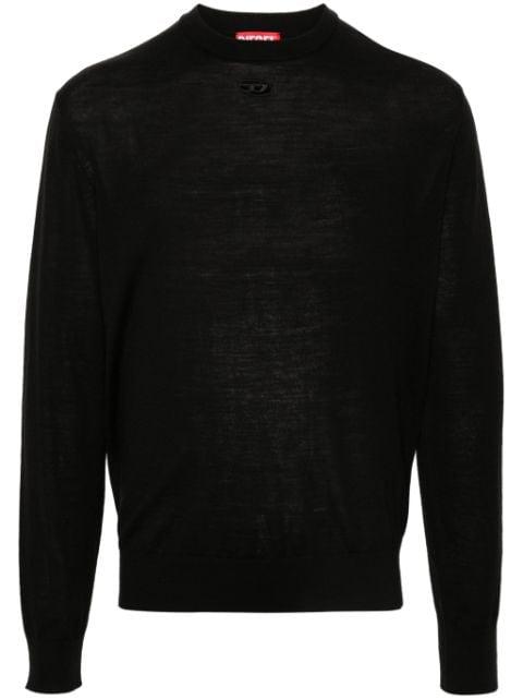 Oval-D embroidered sweater by DIESEL