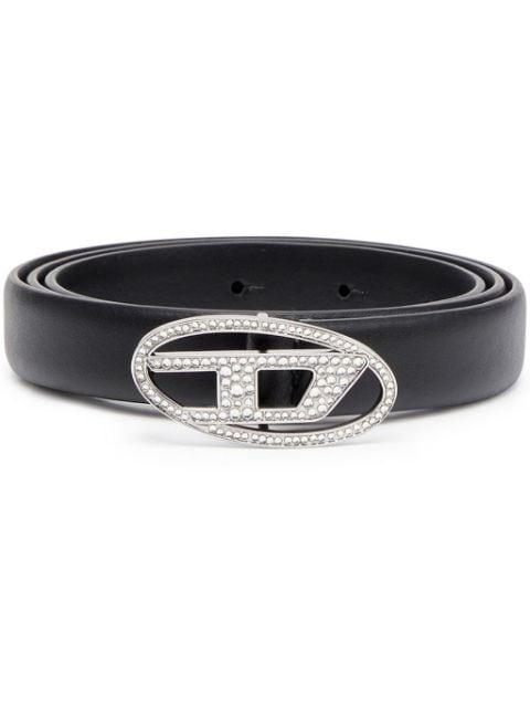 Oval D logo-plaque belt by DIESEL