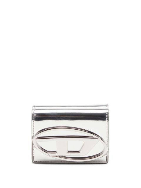 Oval-D metallic leather wallet by DIESEL