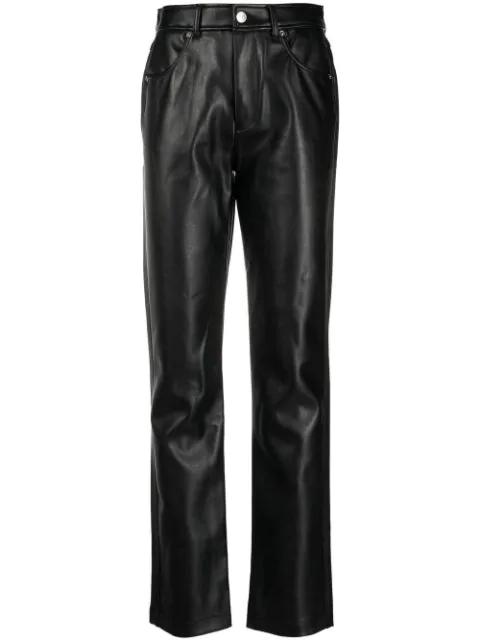 P-Arcy-A faux-leather trousers by DIESEL