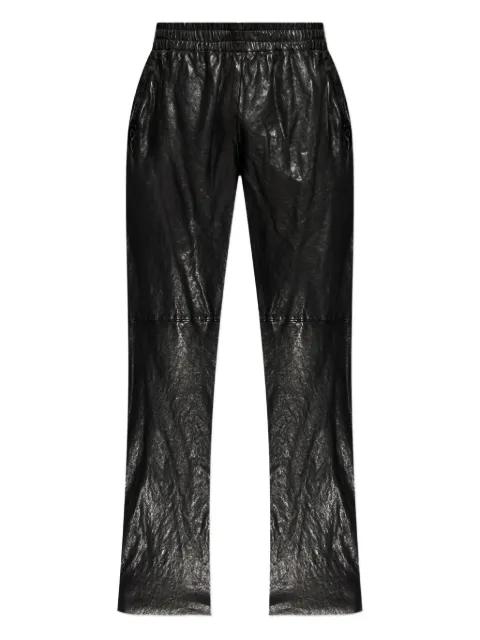P-Bru leather trousers by DIESEL