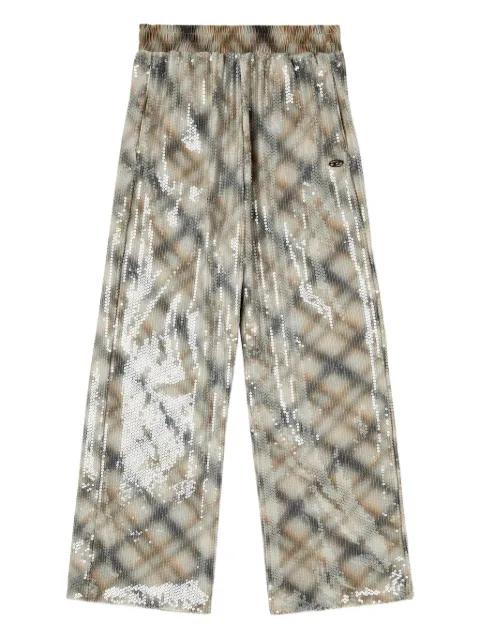 P-Erqueen sequinned trousers by DIESEL