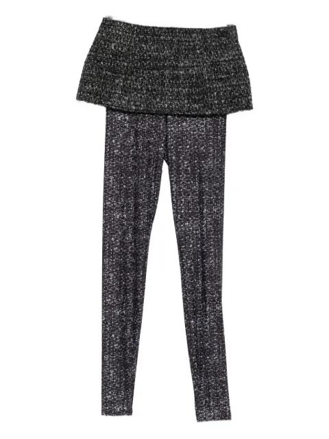 P-Hour textured-panelled leggings by DIESEL