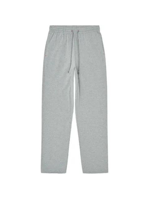 Peached drawstring cotton track pants by DIESEL