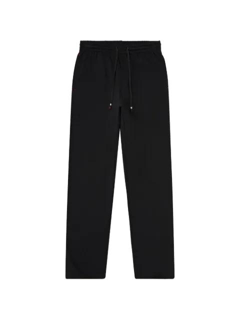 Peached drawstring cotton track pants by DIESEL