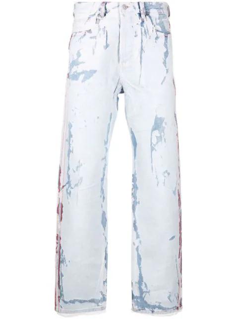 Peel-Off-Effect straight-leg jeans by DIESEL