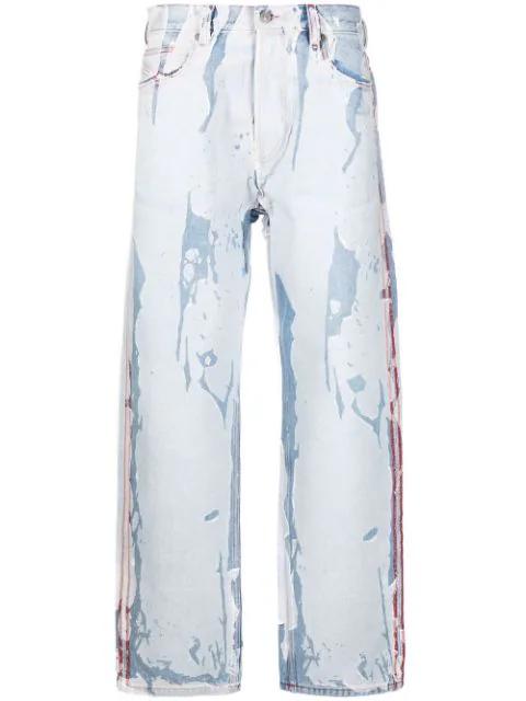 Peel-Off Effect straight-leg jeans by DIESEL