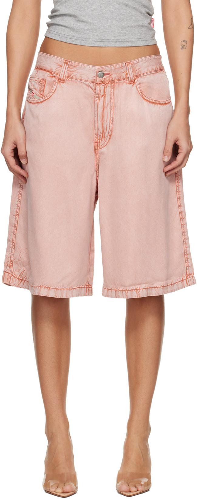 Pink P-Desi Shorts by DIESEL