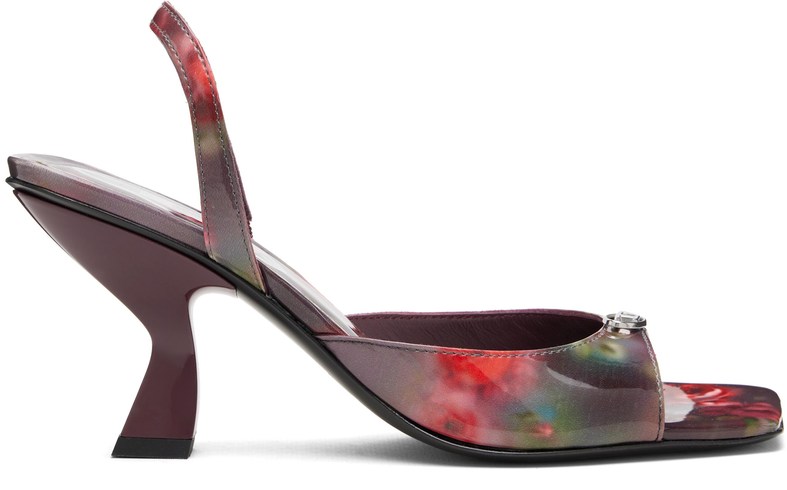 Purple D-Amber 75 Heeled Sandals by DIESEL