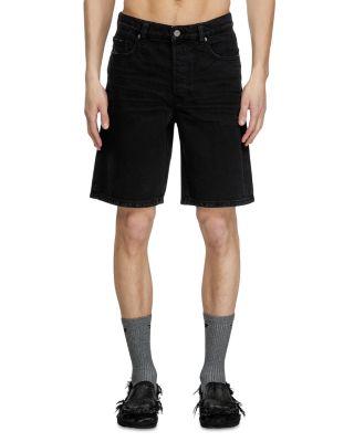 Regular Fit Black Denim Jean Shorts by DIESEL