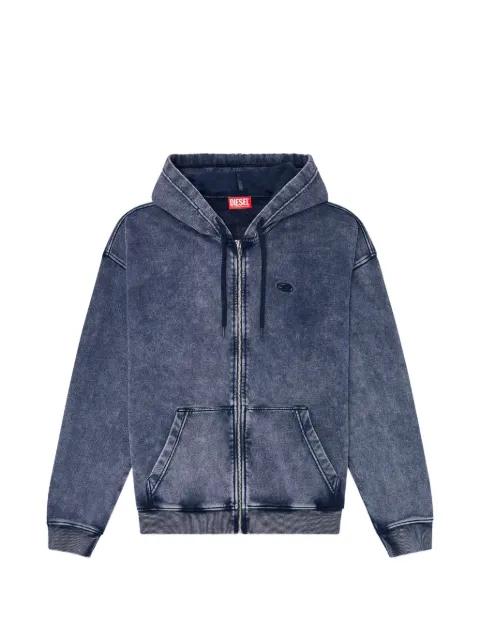 S-Boxt-Hood-Zip-Den sweater by DIESEL