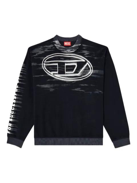 S-Boxt-T1 logo-print cotton sweater by DIESEL