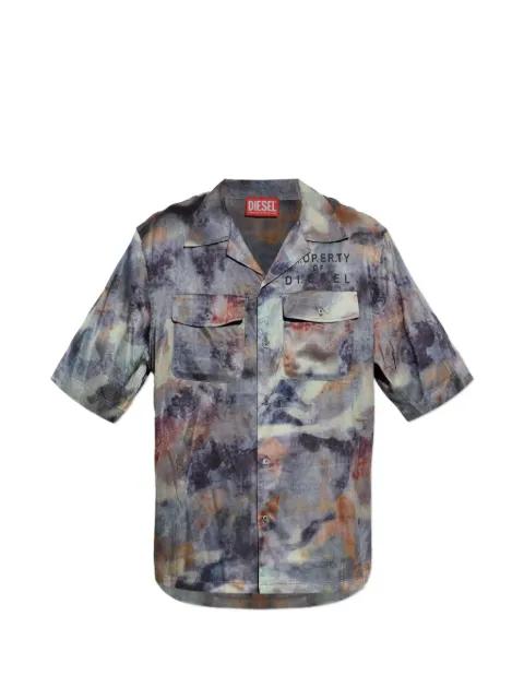 S-Brack-Dmbn abstract-print shirt by DIESEL