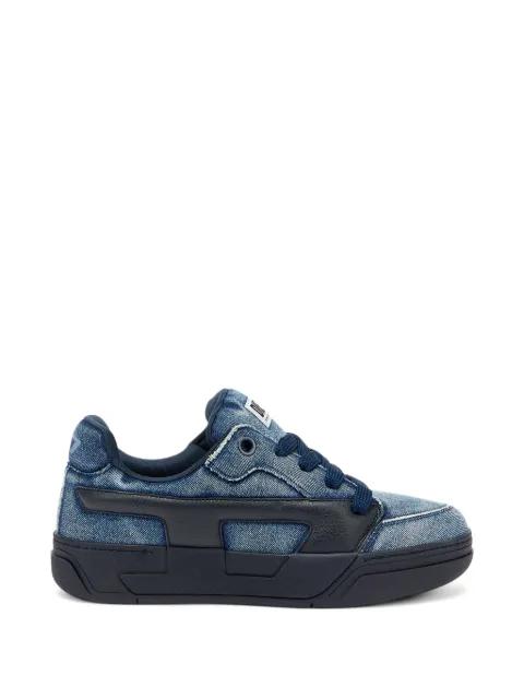 S-D-Ollie frayed denim sneakers by DIESEL