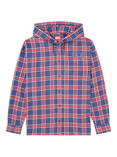 S-Dewny checked hoodied jacket by DIESEL