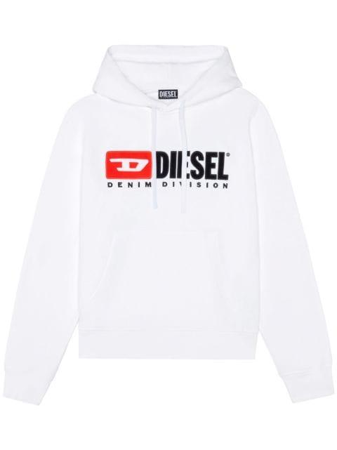 S-Ginn-Hood-Div logo-appliqué hoodie by DIESEL