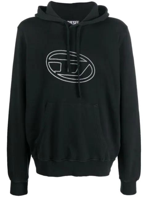 S-Ginn-Hood-E4 logo-print hoodie by DIESEL