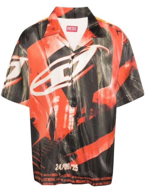 S-Hockney camp-collar shirt by DIESEL