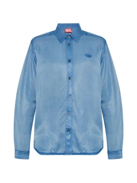 S-Holg logo-detail shirt by DIESEL