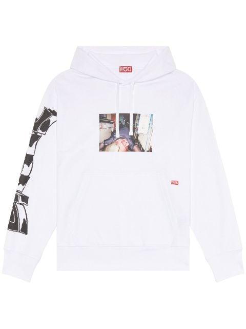 S-Macs-L3 cotton hoodie by DIESEL