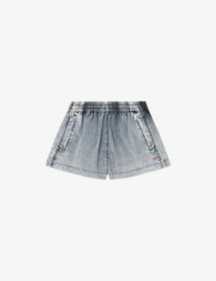 S-Ound Denim-Effect Woven Shorts by DIESEL