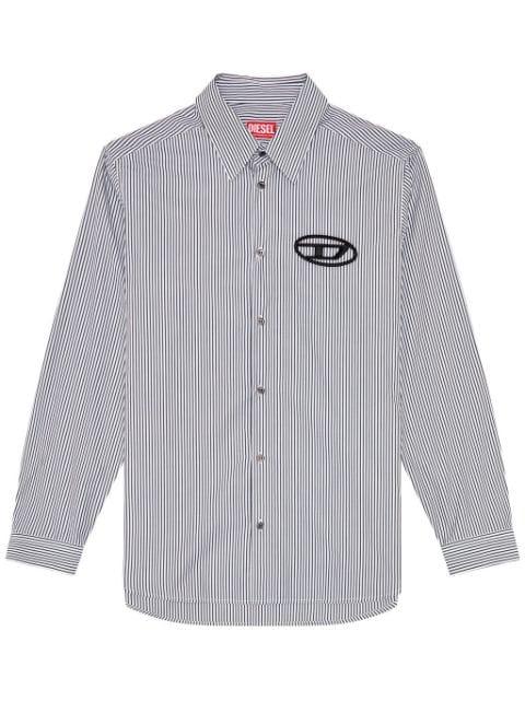 S-Simply-E striped cotton shirt by DIESEL