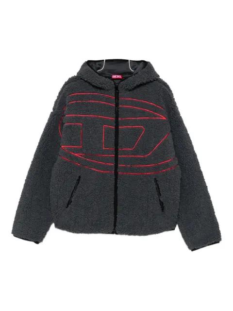 S-Zat hoodied logo-detail jacket by DIESEL