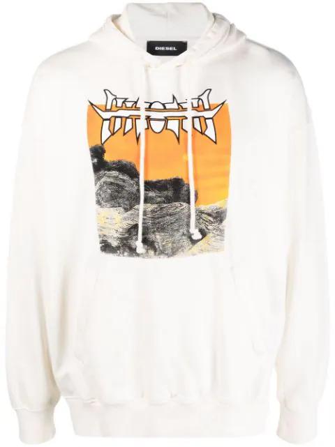S-ummerwelt jersey hoodie by DIESEL
