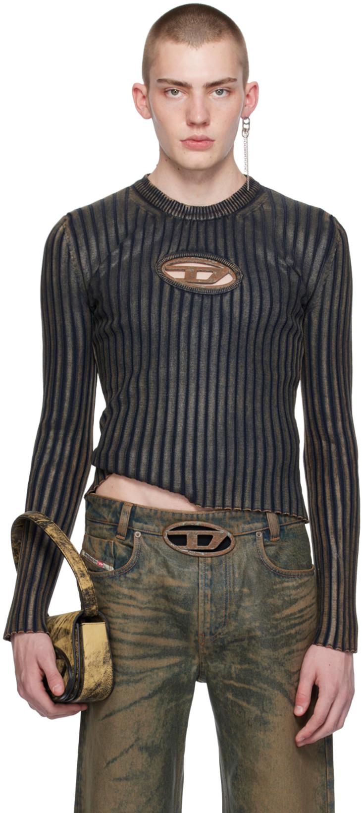 SSENSE Exclusive Brown Sweater by DIESEL