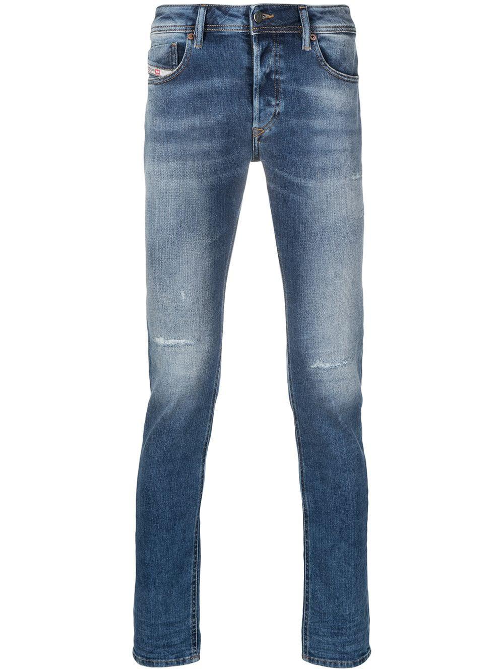Sleeker mid-rise slim-cut jeans by DIESEL
