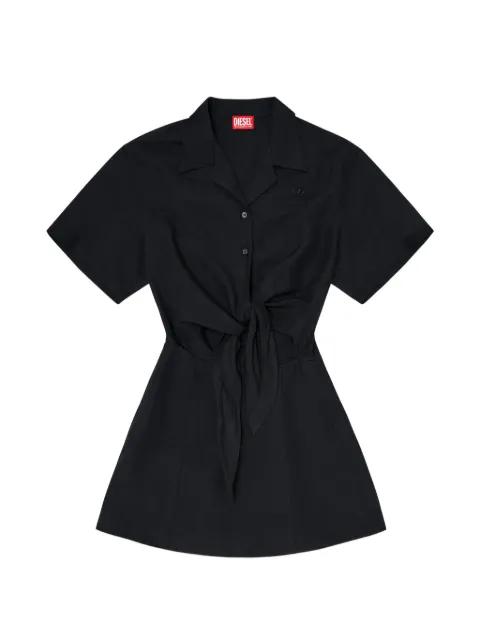 Stall tie-front mini dress by DIESEL