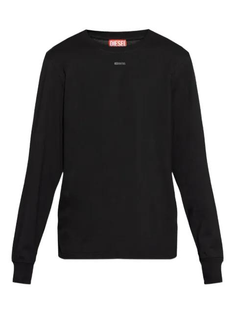 T-Adjust-LS-V1 logo long-sleeve T-shirt by DIESEL