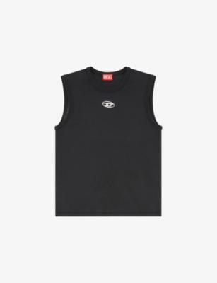 T-Bisco-Od Sleeveless Cotton-Jersey Top by DIESEL