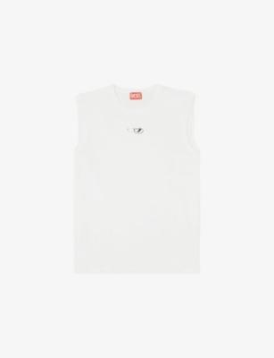 T-Bisco-Od Sleeveless Cotton-Jersey Top by DIESEL