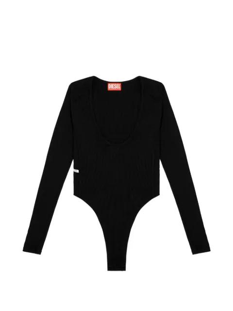 T-Bodyn ribbed scoop-neck bodysuit by DIESEL