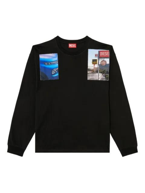 T-Boxt-LS-T5 graphic-print long-sleeve T-shirt by DIESEL